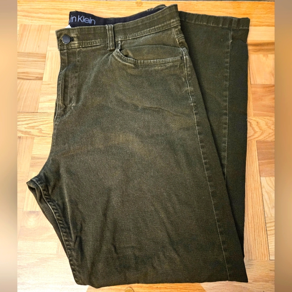 Calvin Klein Dark Olive Trousers